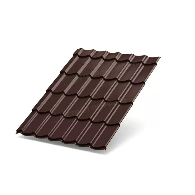 Металлочерепица Monterrey МеталлПрофиль Norman MP Премьер Шоколад(0,5мм).jpg_product_product_product